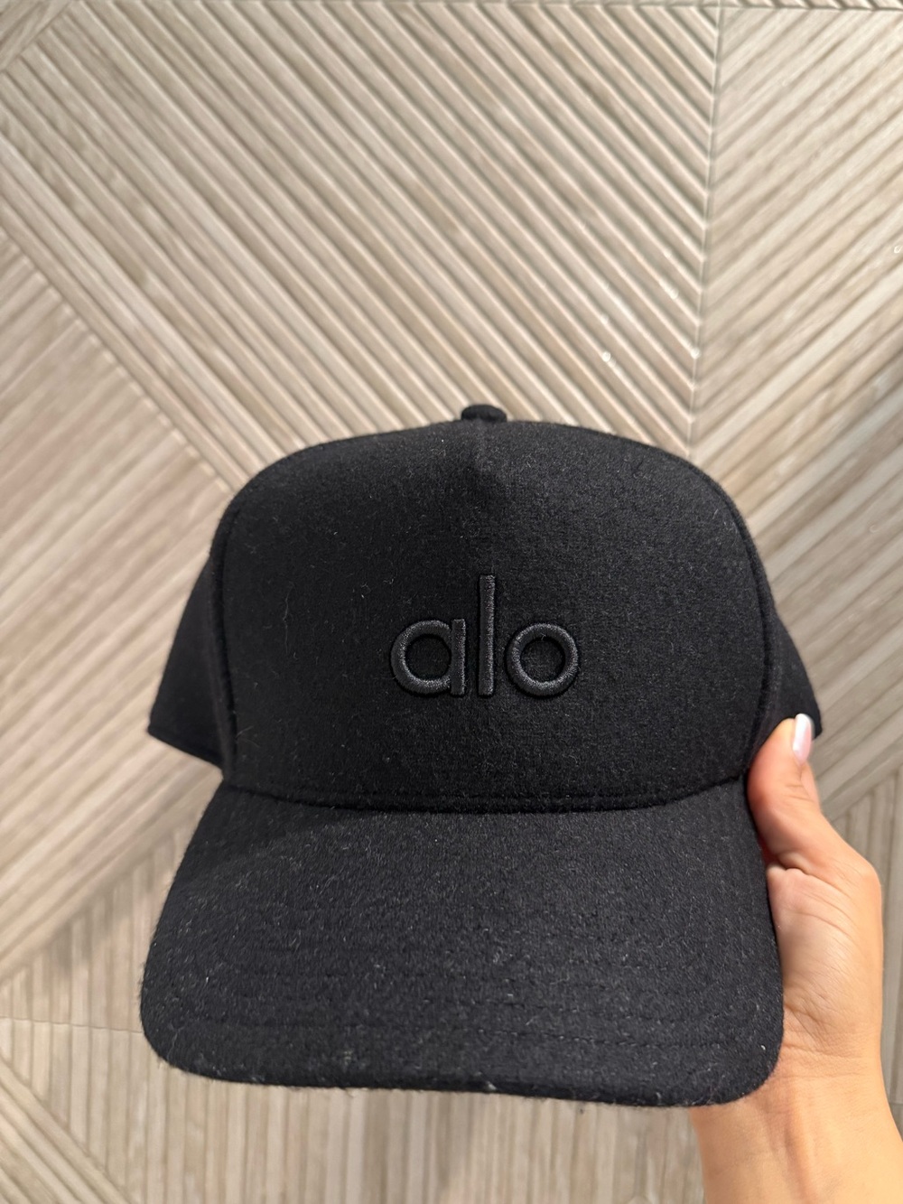 ALO Wool Blend District Trucker Hat - Black Hat